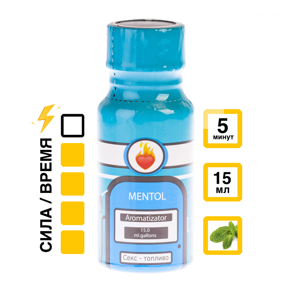 Ароматизатор Mentol 15 мл АБЦ Попперс купить в Твери Купить Ароматизатор Mentol 15 мл с УльтраБутил, Изобутилнитрит эффектом действия, в Твери цена: 1 050 ₽
